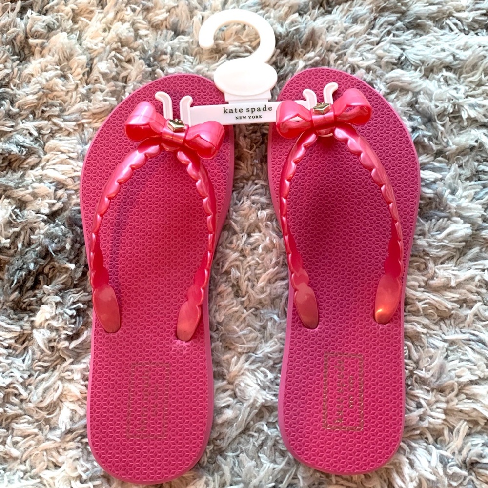 🆕 KATE SPADE l NWOT Pink Flip Flop 8 - Picture 2 of 10